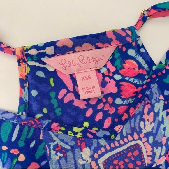 Lilly Pulitzer || Dusk Silk Tank Top No Prob Llama XS - Picture 8 of 8